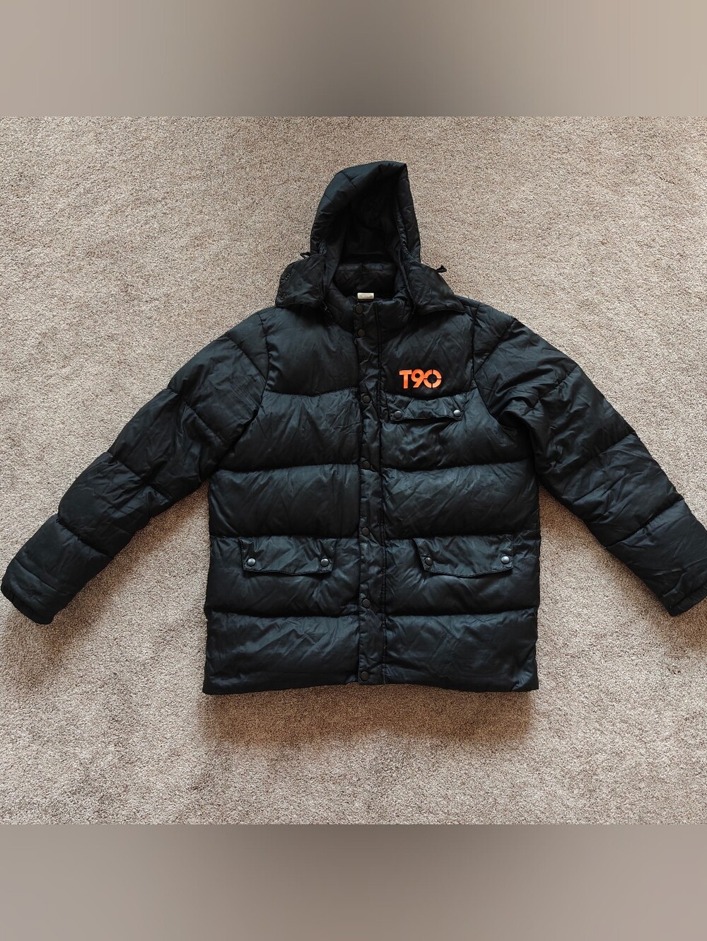 Nike Total 90 T90 Puffer Jacket XXL Vintage Insulated Coat Black